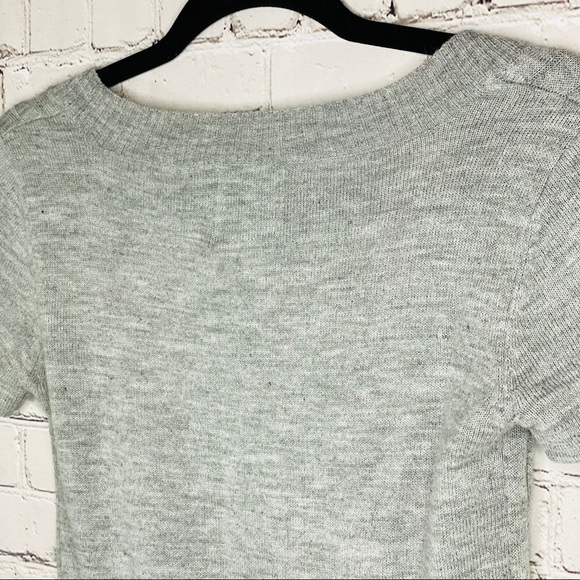 At Last Women’s Knitted Design Gray Long Top Med - Picture 6 of 9